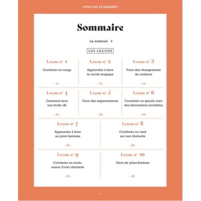 Livre "Apprendre le crochet en 10 leçons" Les éditions de saxe