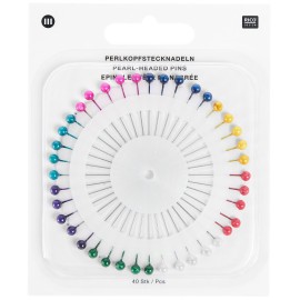 Epingles à tête perlée 40 pièces - RicoDesign